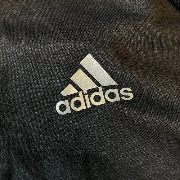 WOMENS ADIDAS CLIMALITE CHARCOAL GRAY DERBY STRIPE T-BACK TANK TOP XL - Picture 8 of 10